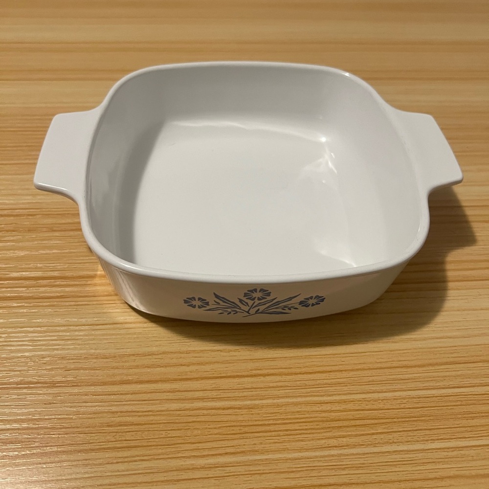 Vintage Corning Ware Blue Cornflower Square Casserole Dish – 7x7 No Lid - Picture 5 of 7